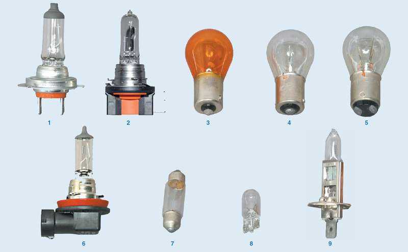 Ваз 2106 лампы применяемые на автомобиле
