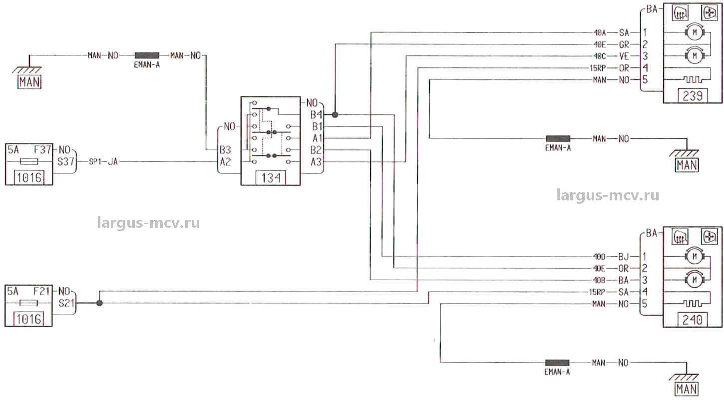 Электрическая схема ларгус к4м