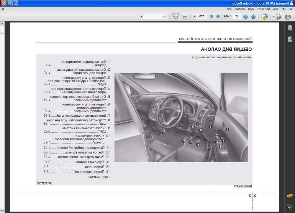 Hyundai i30 с 2012 года, освещение инструкция онлайн