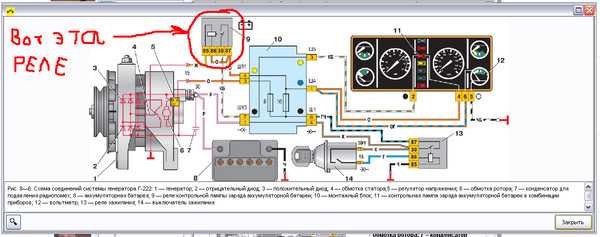 Схема проводки на генератор приоры