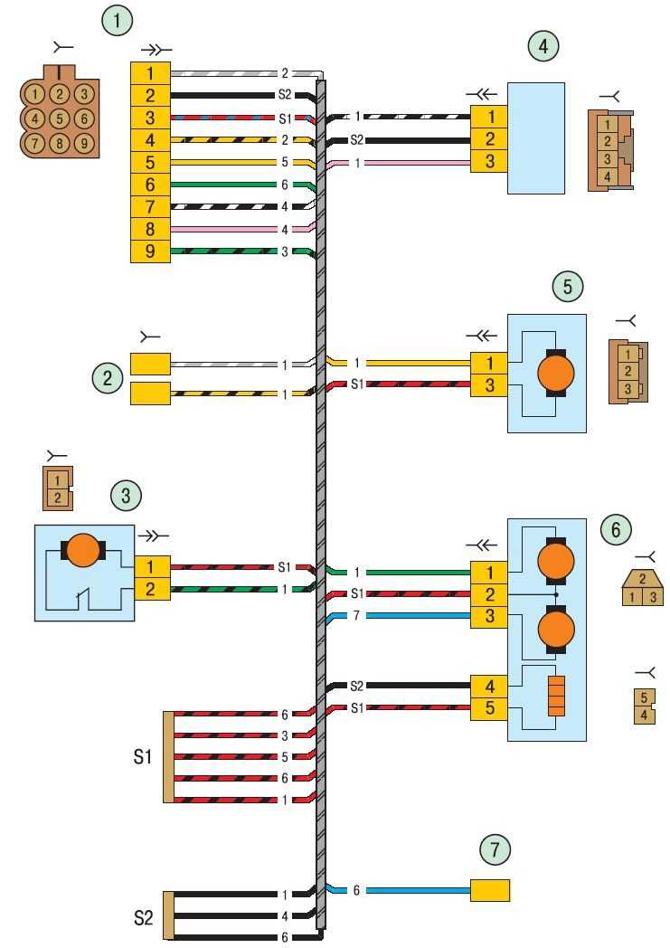 Лада приора схемы электрических соединений автомобиля