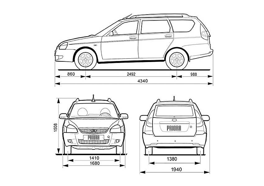Технические характеристики ваз priora 2170 седан с 2007 года: подробно — бибипедия
