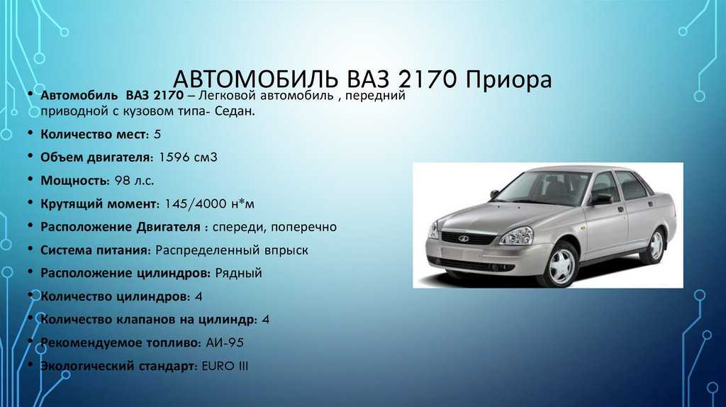 Технические характеристики автомобиля lada (ваз) 21703 (priora) (2007(2013)). лада 217030 технические характеристики. 217030 лада приора