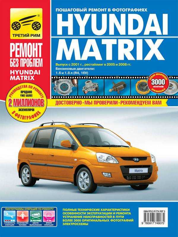 Hyundai matrix (хьюндай матрикс) c 2001 г, руководство по ремонту