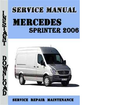 Руководства по эксплуатации, обслуживанию и ремонту mercedes sprinter