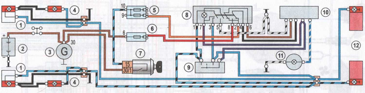 Схема подключения освещения салона ваз 2106
