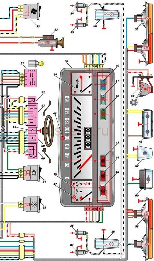 Схема электрооборудования автомобиля ваз–2101, ваз–2102 | схемы электрооборудования | ваз 2101