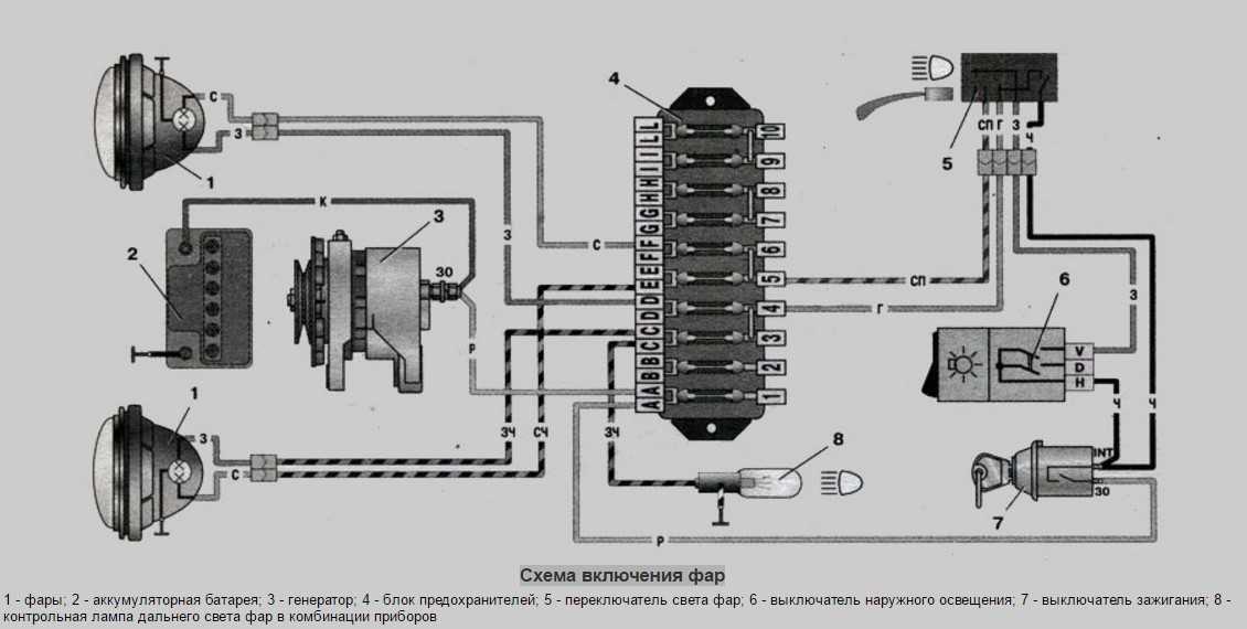 Электрическая схема ваз 2101 - tokzamer.ru